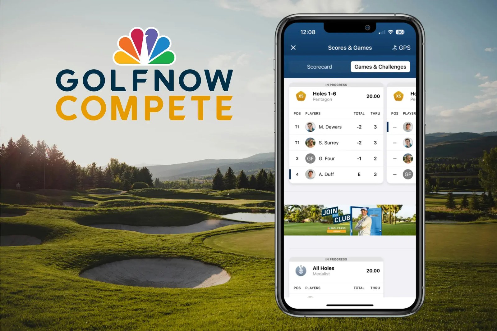 GolfNow Compete app performance insights